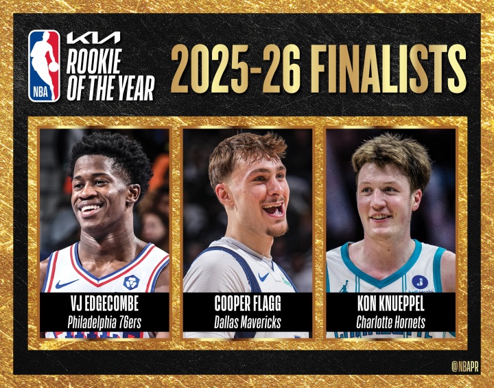 开云体育官网-弗拉格、克尼佩尔、埃奇库姆3选1!NBA:最佳新秀将于明早7点揭晓